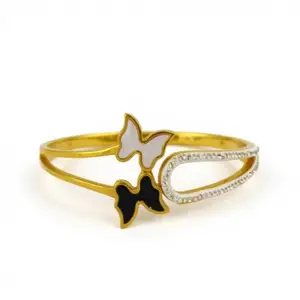 Driara bracelet 01 Women's & girls Butterfly Design Gold-Toned Kada Bracelet – Adjustable Alloy