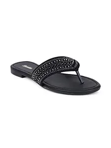 Bata Women's Slip-on Sandal - Black (4 UK) (5716825)