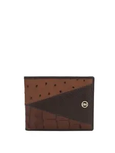Da Milano Genuine Leather Brown Bifold Mens Wallet with Multicard Slot (10431)