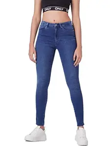 Only Women's Skinny Jeans (15268366-Medium Blue Denim_Medium 25)