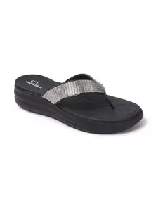Carlton London Women Sandal,Black,UK-5