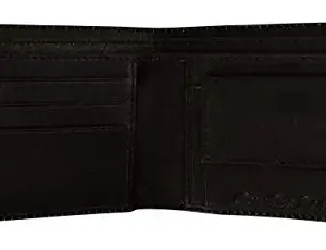 NEXA FASHION Men's Black Genuine Leather Wallet