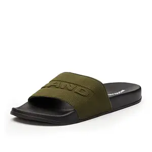 Woodland Men's Olive Flip Flop-8 UK (42 EU) (FF 3998021)