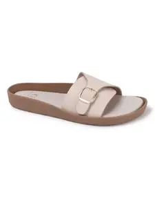 Carlton London Women Sandal,Cream,UK-4