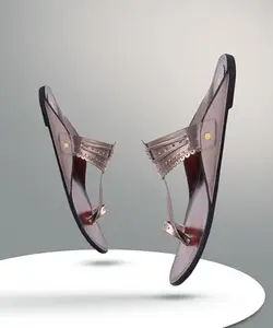 Picktoes SC-535 Women's Grey Synthetic Leather Casual Flat Sandal