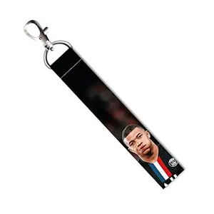 ISEE 360® Kylian Mbappé Lanyard Tag with Swivel Lobster for Gift Luggage Bags Backpack Laptop Bags L X H 5 X 0.8 INCH