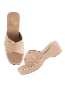 Shoetopia Women's Kitten Heel Sandal