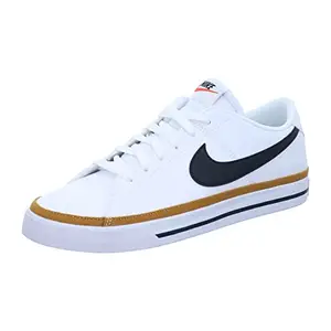 Nike Mens Court Running Legacy Nn-White/Black-Desert Ochre-Dh3162-100-11