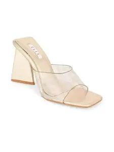 ELLE Women Sandal,Gold,UK-6