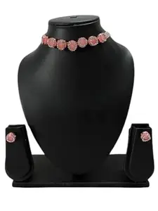 Intricate Designer Diamond Necklace Set