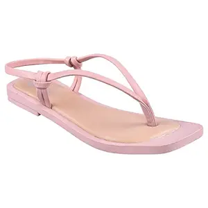 Swagga Womens Fashion Sandals for Daily & Occasion Wear (Peach, 7)