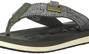 Sparx Men's Olive White Slippers-2 (SF0037U)