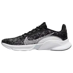 Nike Men's M SUPERREP GO 3 NN FK Black/Pure Platinum-Anthracite-White Running Shoe (DH3394-010)