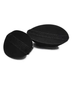 SIDHAV WEAR THE BLISS.. Sidhav Black Oval Hair Puff for Front Hair Volume – Comfortable & Secure Grip Hair Styling Accessory for Long-Lasting Lift | Suitable for All Hair Types (Pack Of 1)