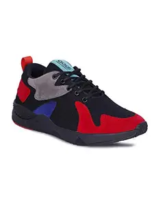 AADI Men's Red Mesh Running Sports Shoes