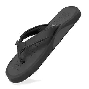 YOHO Waves Men slippers with arch support |soft comfortable stylish and anti skid Men's Flip-Flops & Slippers in exciting color | Styles | Daily Use |Waves (Dark Grey, numeric_9)