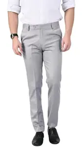 The DS Light Grey Slim Fit Casual Trouser for Men