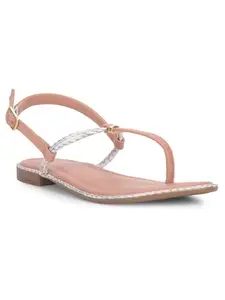 Bata Women's Casual Flat Sandal - Beige (4 UK)