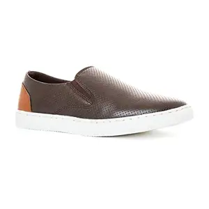 Khadim's Lazard Brown Slip On Casual Shoe for Men (Size - 6)