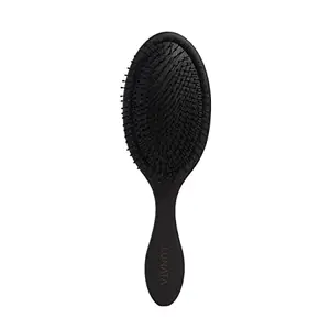 Lunata Hair Lunata Detangle Me Wet / Dry Hair Brush | Detangling Brush for All Hair Types | Dry & Wet Travel Brush | Hair Brushes for Women, Full Sized Black