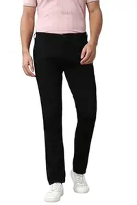 Peter England Men's Slim Fit Stretchable Casual Trousers | Office & Everyday Wear | Comfortable & Smart Look