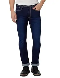 Peter England Men's Regular Fit Denim Jeans for Daily Casual Wear