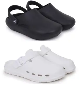 Pampy Angel Combo Pack of 2 Slipper/Flip Flops/Slides/Clogs/Sandals for Men,(Cl-800-Black,Cl-900-White),7 (UK/India)