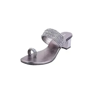 Mochi Women Block Heel Fashion Slip-on Sandal UK/3 EU/36 (35-725)