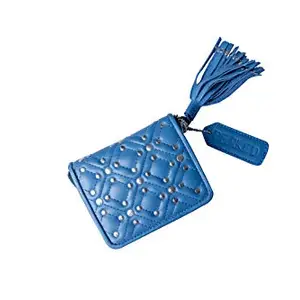 PERKED Eclipse Wallet Starboy from Made up of Genuine Leather for Women in Blue Color.
