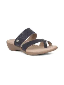 Hush Puppies Women Chappal Size UK3, Color Blue (6749534)