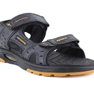 Sparx mens SS0588G Blackgolden Sport Sandal - 9 UK (SS0588GBKGO0009)