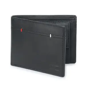 Dezire Crafts Men's Black Genuine Leather Wallet Regular Size (5 Card Slots,Black)
