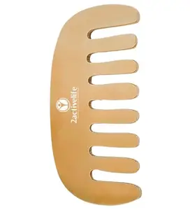 2activelife Kansa Hair Comb With Wide Tooth For Men And Women Small Comb Pocket Size Mini Comb For Hair Growth And Hairfall