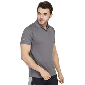 Vector X VTD-050 Mens Polo Neck T-Shirt (Grey, M)
