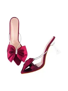 SilverArrow Womens Citrus Wave Red Heeled Sandal_8 UK (6sbzhl1154)