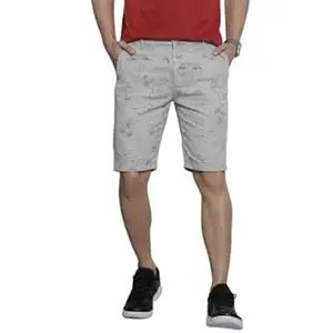The Indian Garage Co Men Slim Fit Printed Mid-Rise Shorts