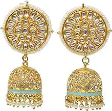 Vibrant Beaded Jhumka Earrings