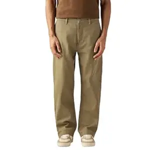 Levi's Men's Green Loose Fit Mid Rise Jeans