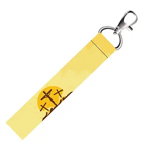 ISEE 360® Jesus Cross God Lanyard Bag Tag with Swivel Lobster for Gift Luggage Bags Backpack Laptop Bags L X H 5 X 0.8 INCH