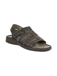 Bata mens CLAY SANDAL Black Sandal - 6 UK (8616204) Size- 7