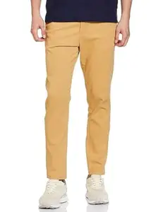 The Indian Garage Co Men Slim Fit Solid Mid-Rise Chinos