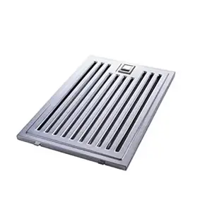 KIRMANI All In One Stainless Steel Baffle Filter For Kitchen Chimney Standard Size (320 x 260 mm) Silver Pack of 2