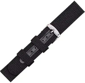 vinanth enterprises NYLON NATO WATCH STRAP/BAND/BELT with STEEL BUCKLE (CHOOSE COLOUR - BLACK, BROWN, GREEN, BLUE), (CHOOSE SIZE - 18MM, 20MM, 22MM, 24MM)
