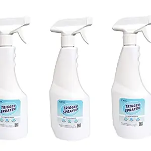 KWEL Spray Bottle for Sanitizer/Ironing/Garden/Office/Hospital/Multipurpose Use Set of 3 - Multicolor