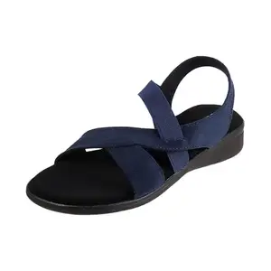 Mochi Women Blue Synthetic Sandals - EU/40 UK/7-33-193