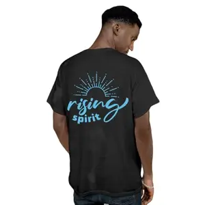 FIGHTERHERO Cotton Blend Men's Casual T-Shirt | Blue Highly Spirited Printed T-Shirt for Men (Dark Grey, M)