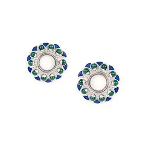 Shaya by CaratLane Oxidised Owning My Delusional Optimism Earrings in 925 Silver for women