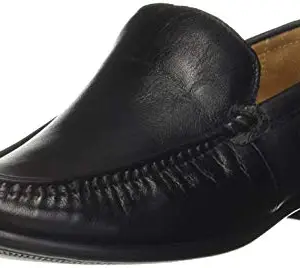BATA Men Fort Moc Black Leather Formal Shoes10 Kids UK (8546244)