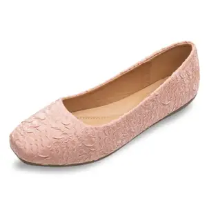 Sixth Street Women's Casual Comfortable and Lightweight Ballerina Ballet Flats-Pink-(Size-39)