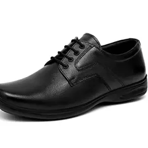 ARAMISH Black Genuine Leather Dress Formal Shoes for Men - 10 UK